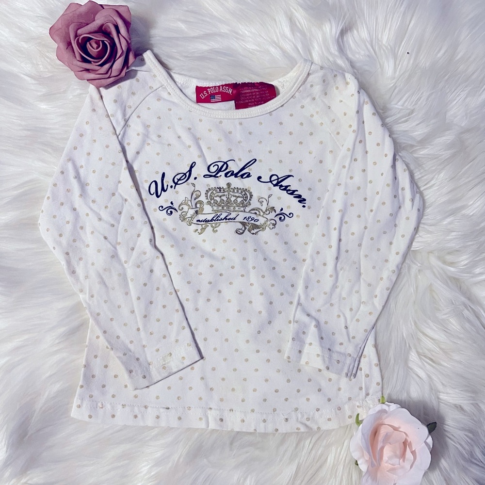 ✨U.S Polo Assn. 3T Long Sleeve With Golden Polkadots✨
